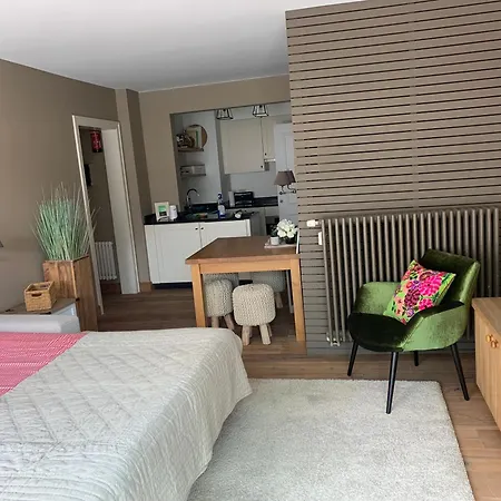 Gezellige Landelijke 4 Persoons Luxestudio, 50 M2 Met Schuin Zeezicht * Knokke-Heist
