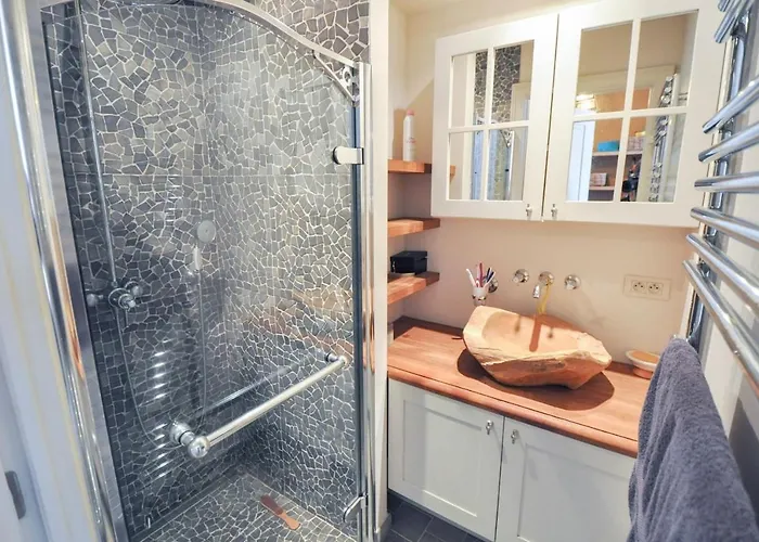 Apartment Gezellige Landelijke 4 Persoons Luxestudio, 50 M2 Met Schuin Zeezicht *