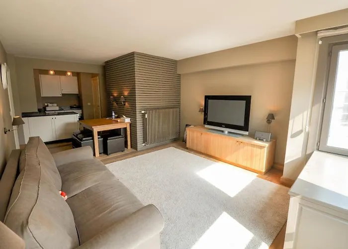 Apartment Gezellige Landelijke 4 Persoons Luxestudio, 50 M2 Met Schuin Zeezicht *